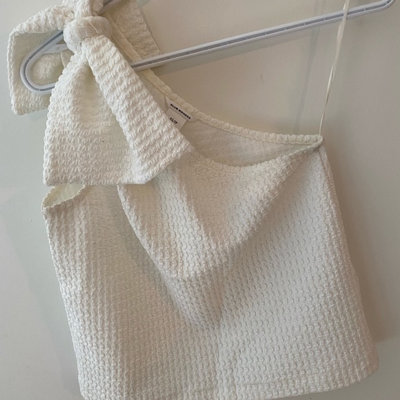 Club Monaco bow shoulder top, white, size xs - Picture 2 of 4